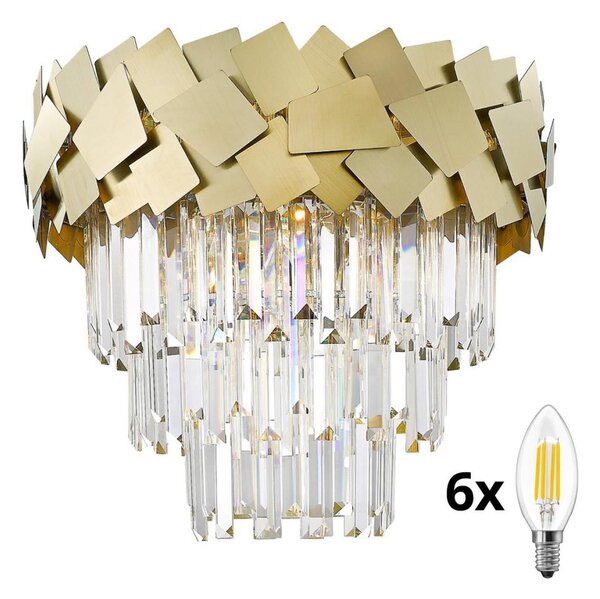 Brilagi - LED krištáľové stropné svietidlo MIRAGE 6xE14/40W/230V