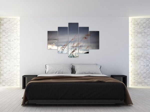 Obraz - Lúčne kvety pri jazere (150x105 cm)