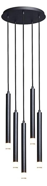Rabalux 72360 - Luster na lanku RAMIRA 5xG9/5W/230V čierna