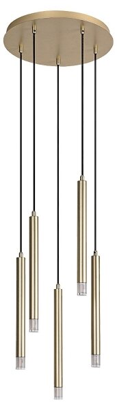 Rabalux 72361 - Luster na lanku RAMIRA 5xG9/5W/230V zlatá