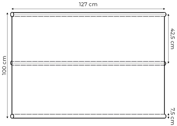 MultiGarden Náhradný poťah na sedadlo pre záhradnú hojdačku 127x100 cm sivá MultiGarden