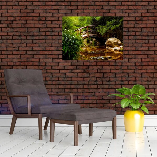 Obraz - Most cez riečku (70x50 cm)