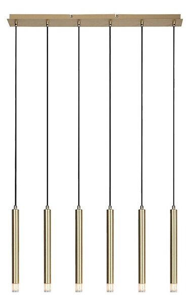 Rabalux 72363 - Luster na lanku RAMIRA 6xG9/5W/230V zlatá