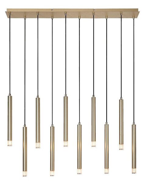 Rabalux 72365 - Luster na lanku RAMIRA 10xG9/5W/230V zlatá