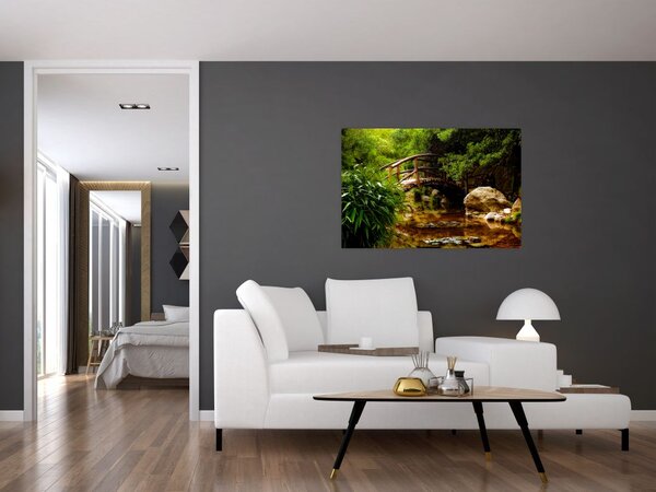 Obraz - Most cez riečku (90x60 cm)