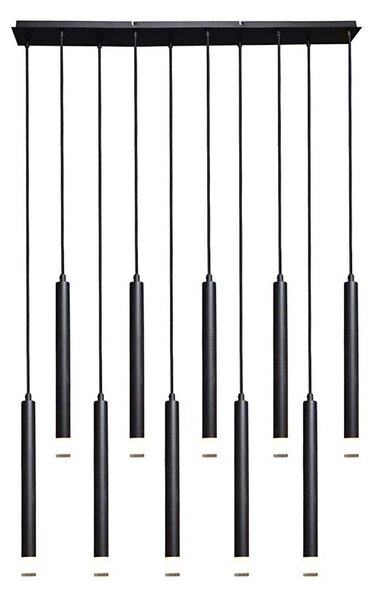 Rabalux 72364 - Luster na lanku RAMIRA 10xG9/5W/230V čierna