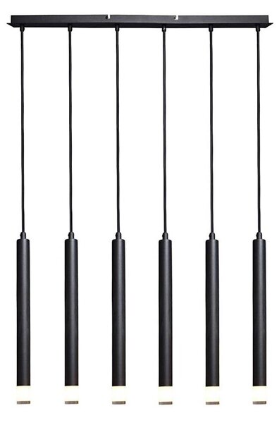 Rabalux 72362 - Luster na lanku RAMIRA 6xG9/5W/230V čierna