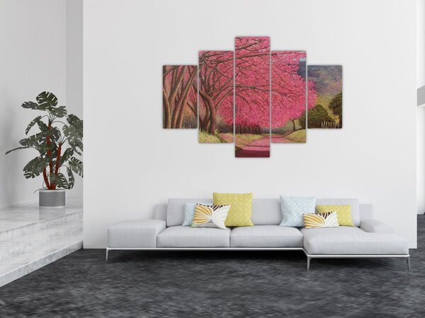 Obraz rozkvitnutých stromov (150x105 cm)