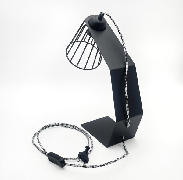 Stolová lampa NANDO 1xE27/15W/230V čierna
