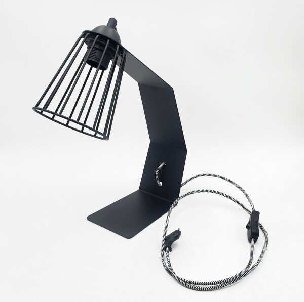 Stolová lampa NANDO 1xE27/15W/230V čierna
