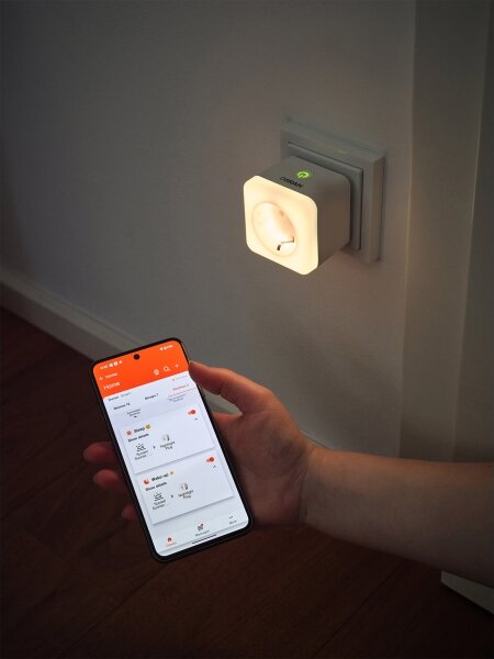 Osram -LED Stmievateľná zásuvka s osvetlením SCHUKO SMART+ NIGHTLIGHT 230V Wi-Fi