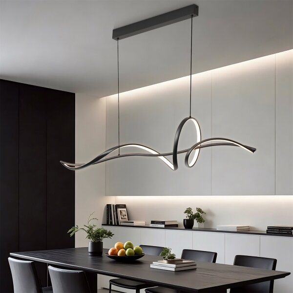 Brilagi - stmievateľný LED luster na lanku SIGNATURE LED/55W/230V 120x23 cm čierny + DO