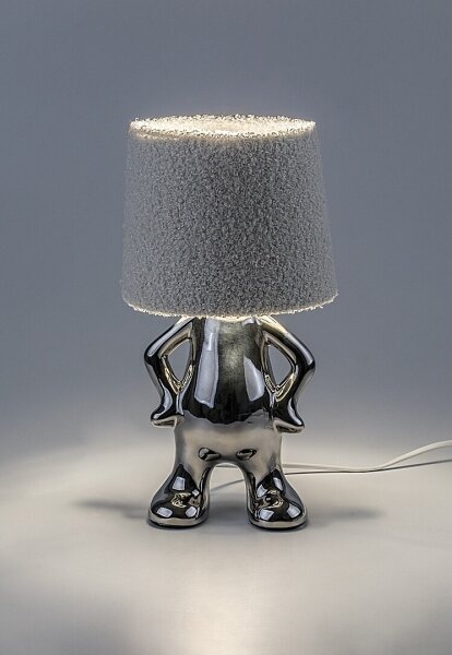 Rabalux 74216 - Stolná lampa SMURFY 1xE14/40W/230V lesklý chróm