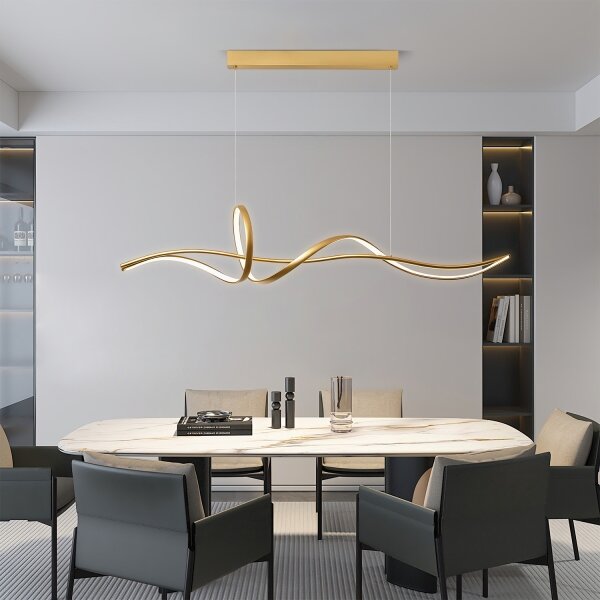 Brilagi - stmievateľný LED luster na lanku SIGNATURE LED/55W/230V 120x23 cm zlatý + DO