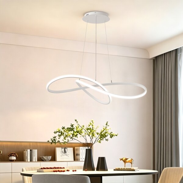 Brilagi - LED stmievateľný luster na lanku INFINITY LED/80W/230V 80x80 cm biela + DO