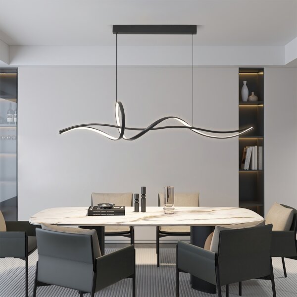 Brilagi - stmievateľný LED luster na lanku SIGNATURE LED/55W/230V 120x23 cm čierny + DO