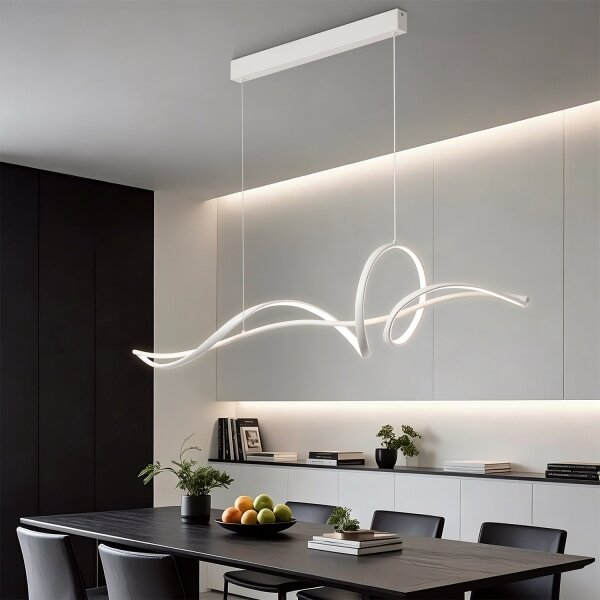 Brilagi - stmievateľný LED luster na lanku SIGNATURE LED/55W/230V 120x23 cm biela + DO
