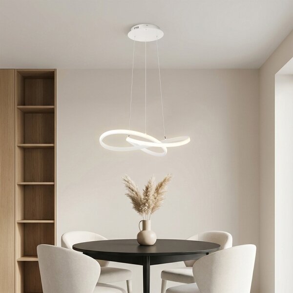 Brilagi - stmievateľný LED luster na lanku INFINITY LED/55W/230V 50x50 cm biely + DO
