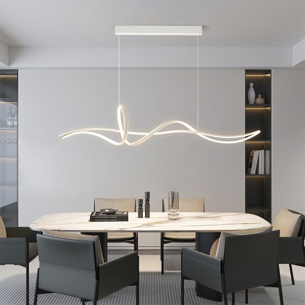 Brilagi - stmievateľný LED luster na lanku SIGNATURE LED/55W/230V 120x23 cm biela + DO