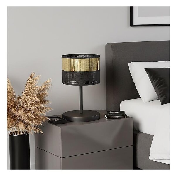 Stolová lampa LUX 1xE27/15W/230V čierna/zlatá