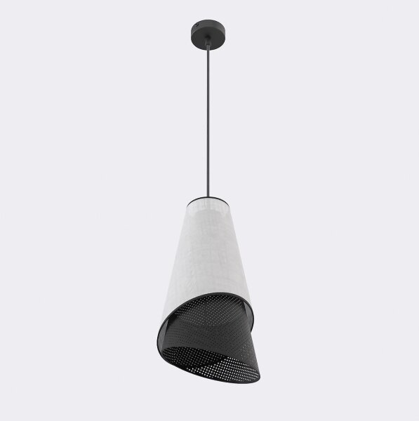 Luster na lanku MODA 1xE27/15W/230V sivá/čierna