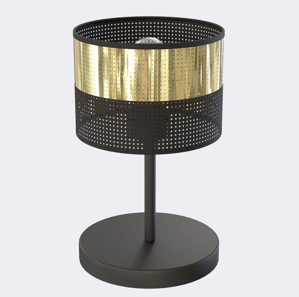 Stolová lampa LUX 1xE27/15W/230V čierna/zlatá