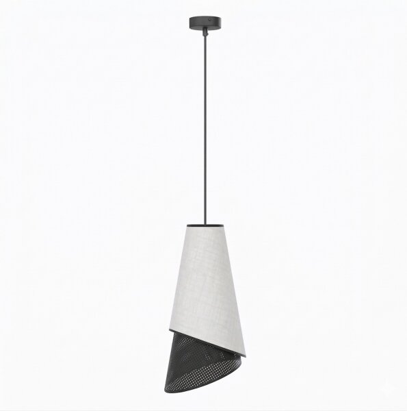 Luster na lanku MODA 1xE27/15W/230V sivá/čierna