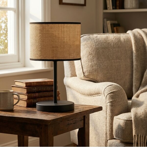 Stolná lampa ECO 1xE27/15W/230V béžová/ratan