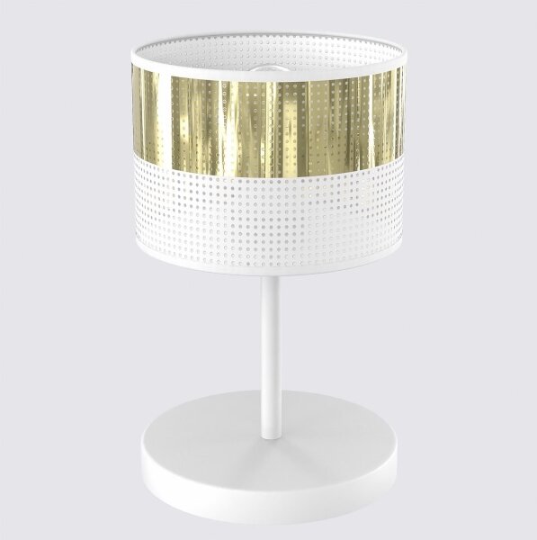 Stolová lampa LUX 1xE27/15W/230V biela/zlatá
