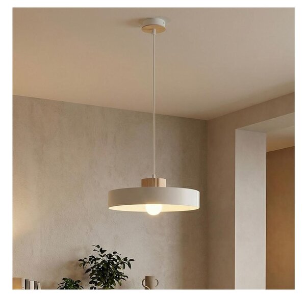 Závesný luster na lanku KIVI 1xE27/15W/230V biely