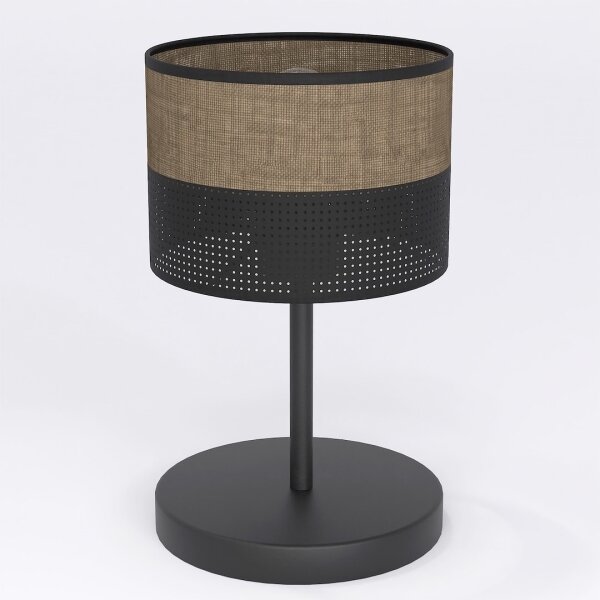 Stolná lampa KARBON 1xE27/15W/230V čierna/hnedá