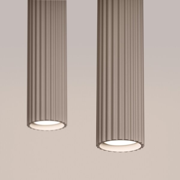 Brilagi - LED luster na lanku CRESTO 2xGU10/10W/230V taupe