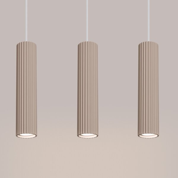 Brilagi - LED luster na lanku CRESTO 3xGU10/10W/230V taupe