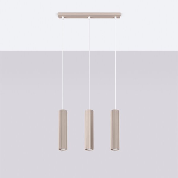 Brilagi - LED luster na lanku CRESTO 3xGU10/10W/230V taupe
