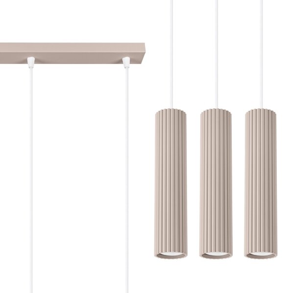 Brilagi - LED luster na lanku CRESTO 3xGU10/10W/230V taupe