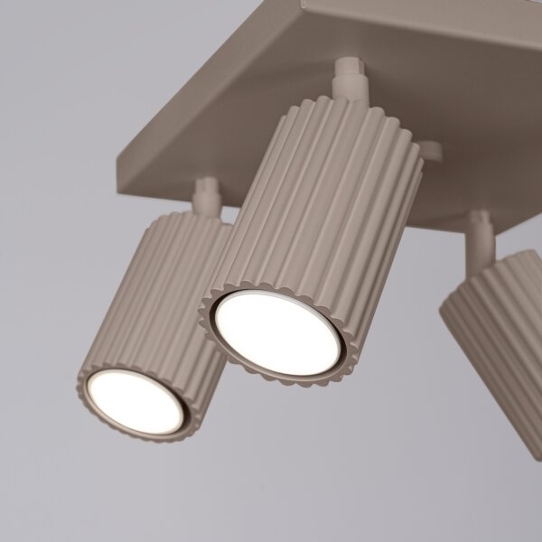 Brilagi - LED bodové svietidlo CRESTO 4xGU10/10W/230V taupe