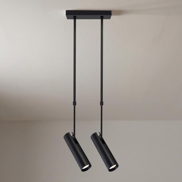 Brilagi - Luster na tyči SELE 2xGU10/30W/230V čierna
