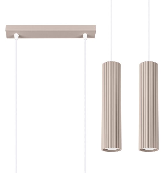 Brilagi - LED luster na lanku CRESTO 2xGU10/10W/230V taupe