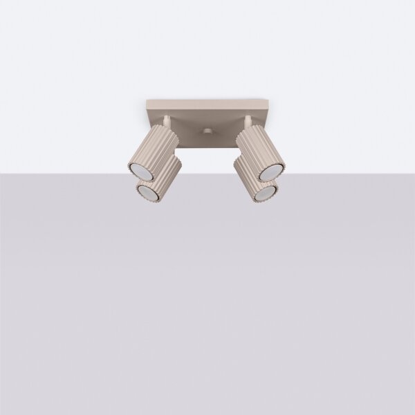 Brilagi - LED bodové svietidlo CRESTO 4xGU10/10W/230V taupe