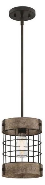 Westinghouse 61180 - Luster na lanku LANGSTON 1xE27/60W/230V borovica
