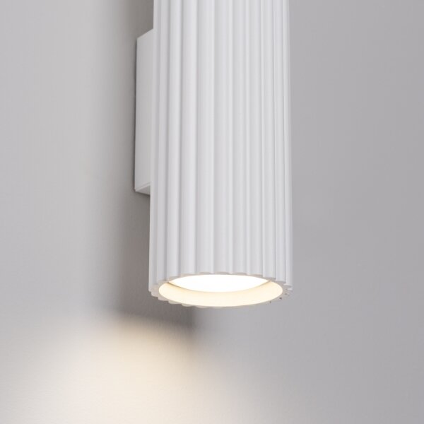 Sollux SL.1539 - Nástenné svietidlo KARBON 2xGU10/10W/230V biela