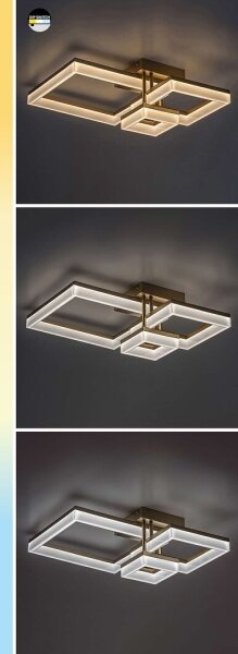 Rabalux 71384 - LED Stropné svietidlo AMILIA LED/22W/230V 3000/4000/6500K zlatá