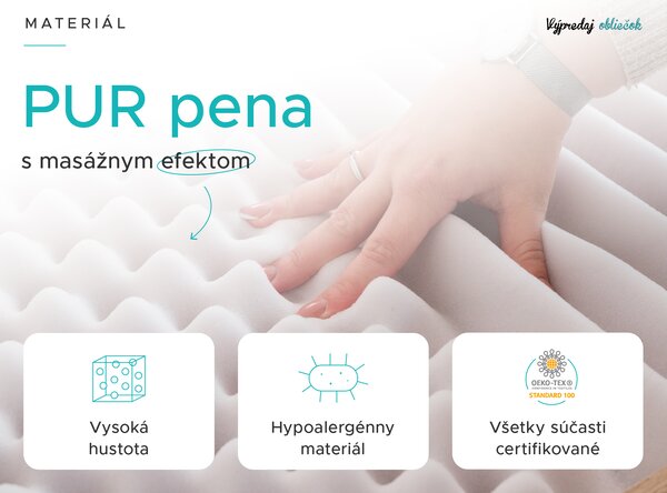 Penový matrac DELUXE 90 x 200 cm Ochrana matraca: BEZ chrániče matraca