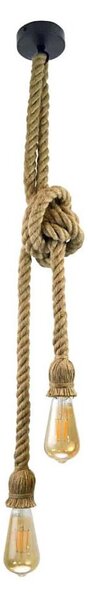 Luster na lanku ROPE 2xE27/12W/230V