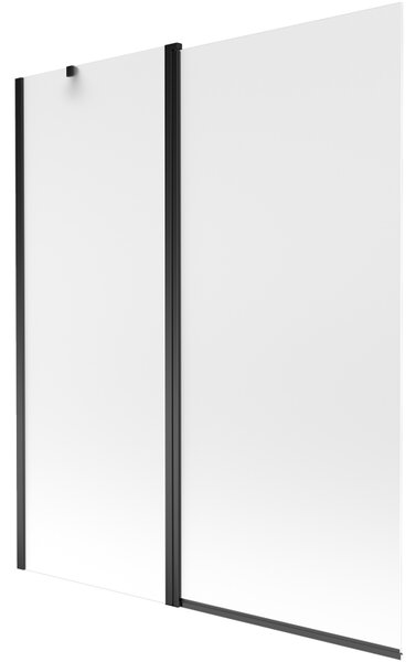 Mexen Flip vaňová zástena jednokrídlová 140 x 150 cm, Inovať, Čierna - 894-140-101-70-30