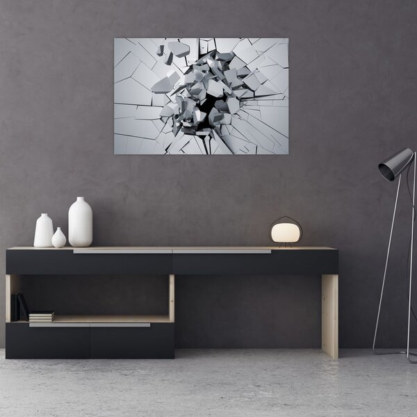 Obraz abstrakcie 3D (90x60 cm)