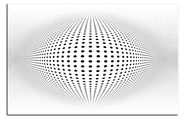 Obraz na plátne - Abstraktná geometrická sfera 1218A (60x40 cm)