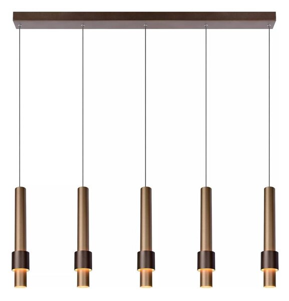 Lucide 24402/30/96 -LED Stmievateľný luster na lanku MARGARY 5xLED/4,2W/230V mosadz