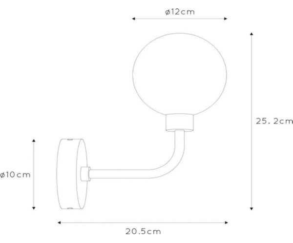 Lucide 30265/01/30 - Kúpeľňová nástenná lampa BEREND 1xG9/33W/230V IP44
