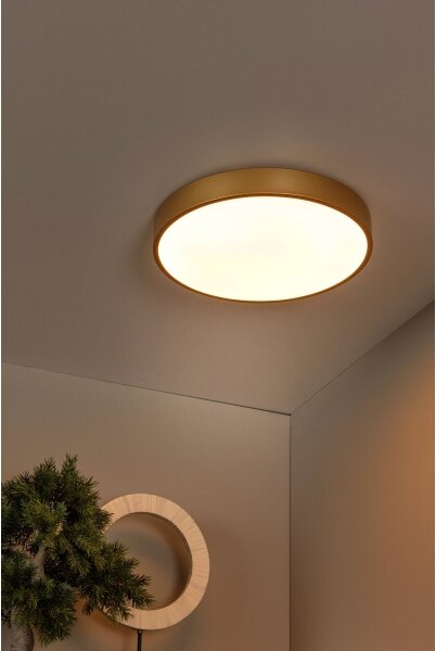 Lucide 79185/40/02 - LED Stm. stropné svietidlo UNAR LED/24W/230V pr. 39,5 zlatá